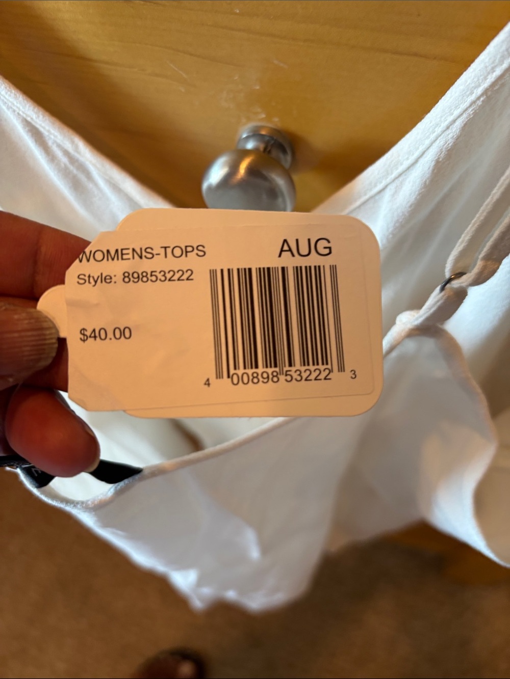J. Crew Ivory Button-Front Spaghetti Strap Cami - Picture 4 of 4